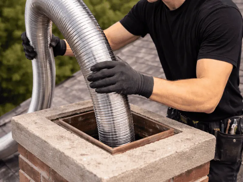 Chimney Liners service by Shamrock Chimney